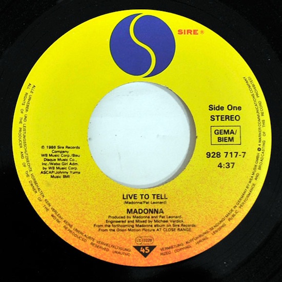 MADONNA Live to Tell