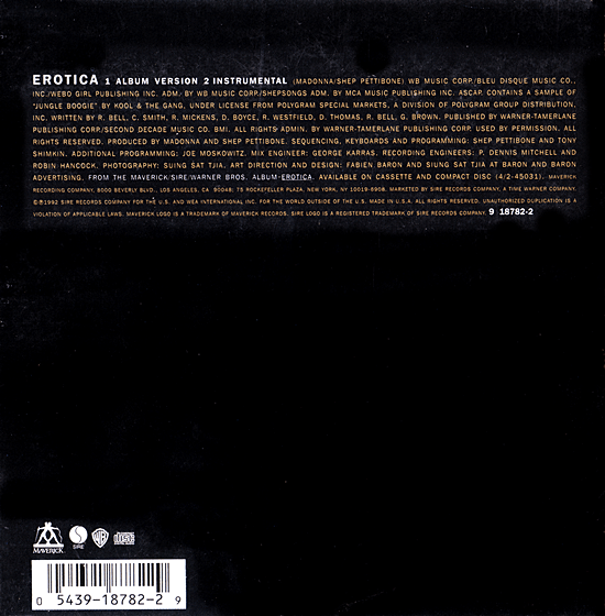 Erotica US CD Single Back Sleeve 550