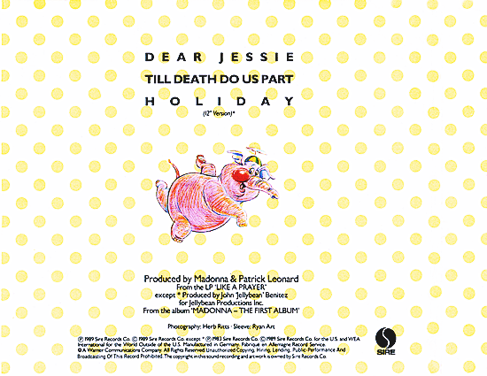 Dear Jessie CD Single_Back Cover