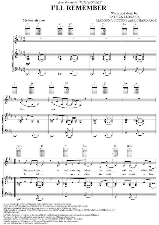 madonna-ill-remember-sheet-music-1