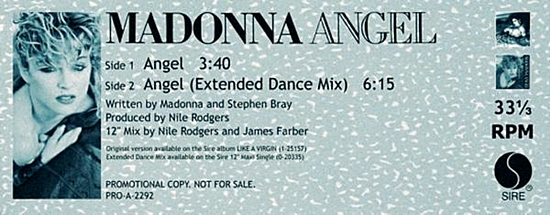 Angel Promo Label - 550