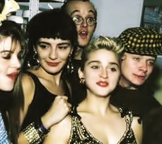 madonna - martin burgoyne - keith harring - maipol - debi mazar 1986