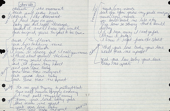 lyrics alternate cherish