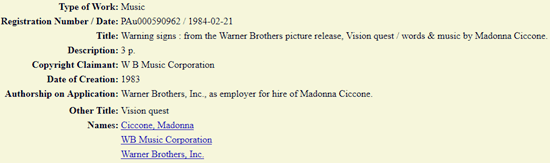 Warning Signs LOC entry 550