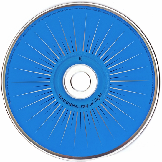 Ray of Light Canadian CD Single disc