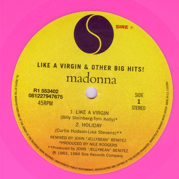 Like A Virgin & Other Big Hits « Today In Madonna History